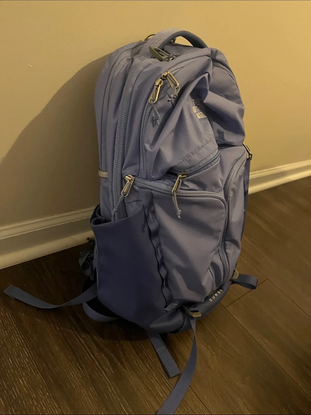 The North Face Lavender/Slate Surge Backpack